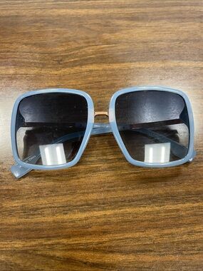 Oversized Square Sunglasses in Pale Blue